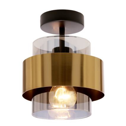 Virsapmetuma lustra SPIEGA 1xE27/60W/230V zelta/melna