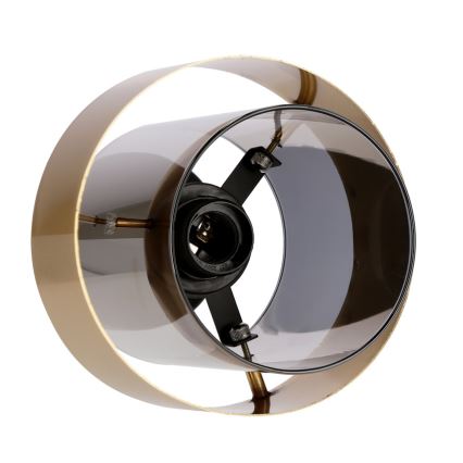 Virsapmetuma lustra SPIEGA 1xE27/60W/230V zelta/melna