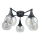 Virsapmetuma lustra STAR 5xE27/60W/230V melna/caurspīdīga