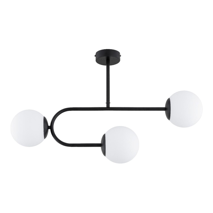 Virsapmetuma lustra STELLAR 3xE14/10W/230V melna