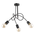 Virsapmetuma lustra TANGO 3xE27/15W/230V melna