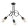 Virsapmetuma lustra TANGO 3xE27/15W/230V melna