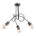 Virsapmetuma lustra TANGO 3xE27/15W/230V melna