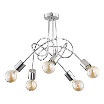 Virsapmetuma lustra TANGO 5xE27/15W/230V spīdīgi hromēts