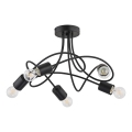 Virsapmetuma lustra TARGO 5xE27/15W/230V melna
