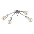 Virsmas griestu lampa TORIZO 4xE27/15W/230V spīdīgs hroms