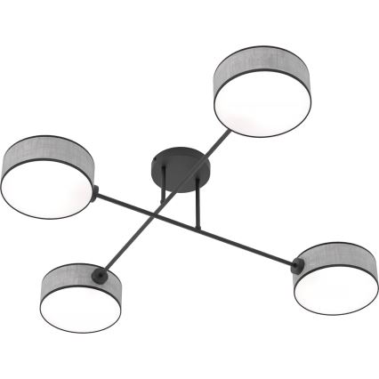 Virsmas griestu lustrs MAGA 4xE14/10W/230V, pelēks