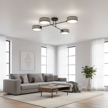 Virsmas griestu lustrs MAGA 4xE14/10W/230V, pelēks