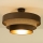 Virsmas montējamā griestu lampa WENTA 1xE27/60W/230V Ø 50 cm brūna/džuta