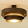 Virsmas montējamā griestu lampa WENTA 1xE27/60W/230V Ø50 cm brūna/zelta