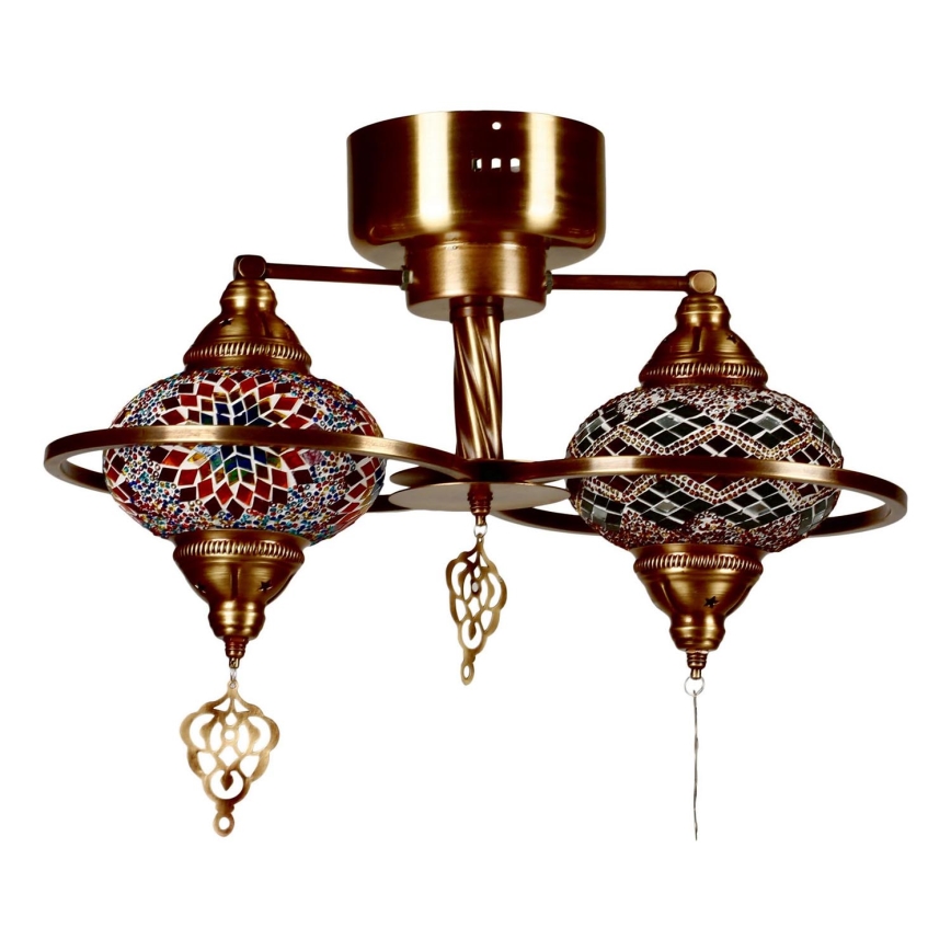 Virsmas piestiprināma griestu lampa YENI 1xE27/40W/230V, bronzas krāsā