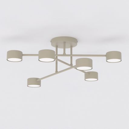 Virsmas piestiprināma griestu lustra HALO 6xGX53/12W/230V bēša