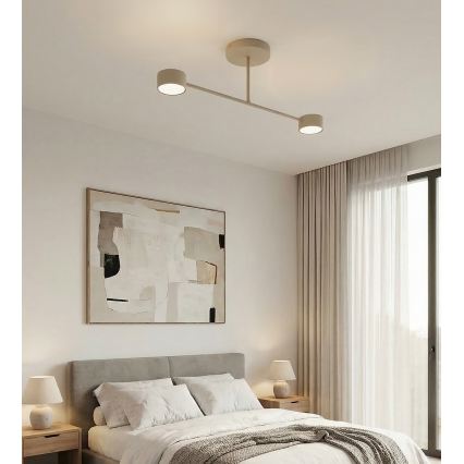 Virsmas uzstādāma griestu lampa HALO 2xGX53/10W/230V bēša