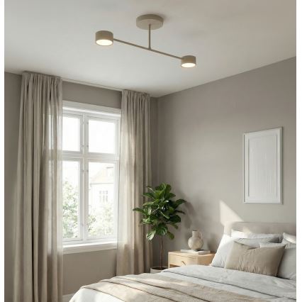 Virsmas uzstādāma griestu lampa HALO 2xGX53/10W/230V bēša