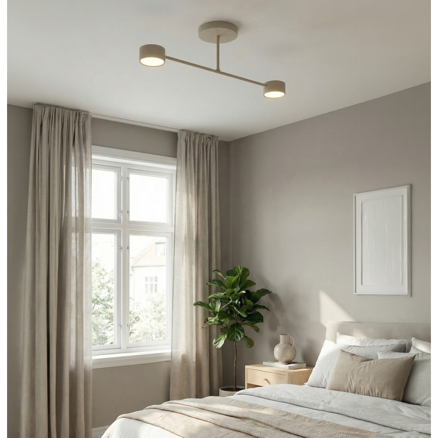 Virsmas uzstādāma griestu lampa HALO 2xGX53/10W/230V bēša