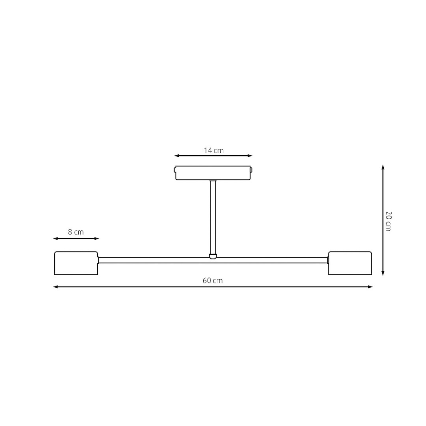 Virsmas uzstādāma griestu lampa HALO 2xGX53/10W/230V bēša
