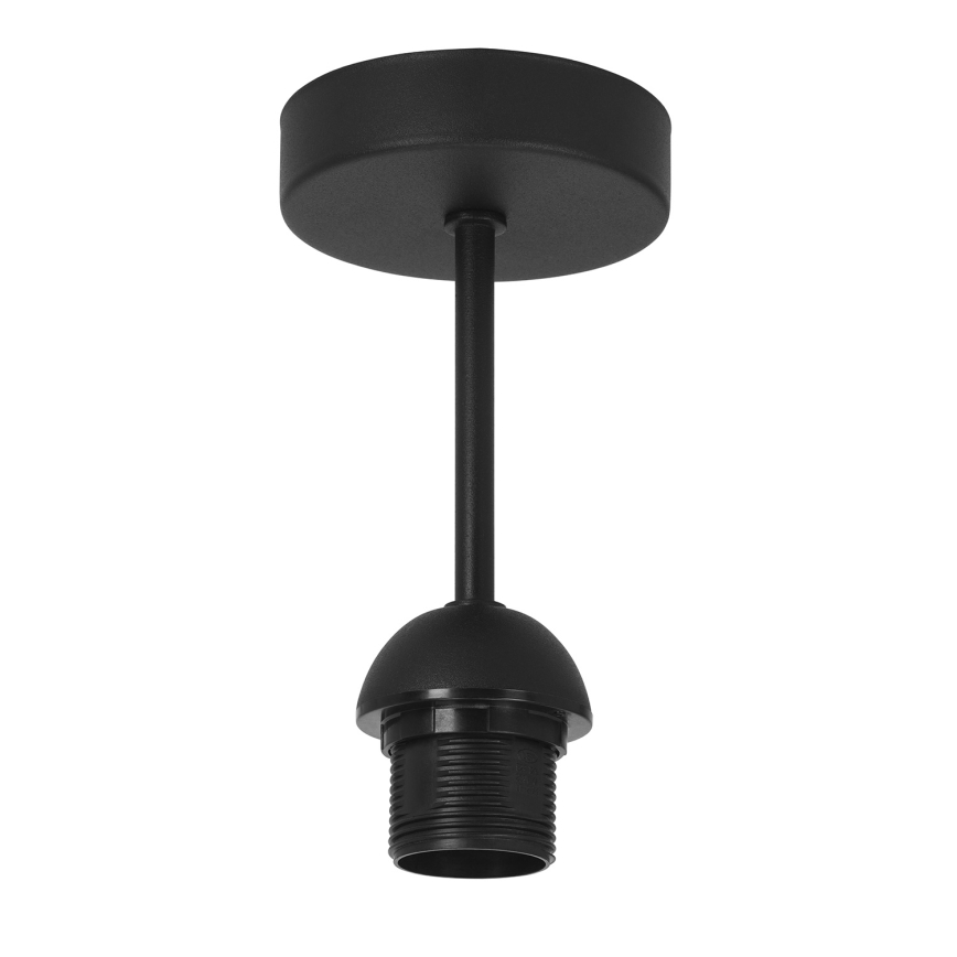 Virsmontējamais griestu lustrs SARTA 1xE27/60W/230V Ø 45 cm melns/džuta