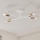 Virsmontēta griestu lampa CAMBRIDGE 4xE27/15W/230V misiņš/balta