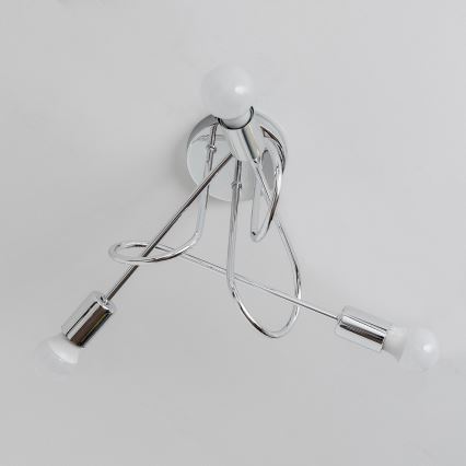 Virsmontēta griestu lustra OXFORD 3xE27/15W/230V spīdīga hroma apdare