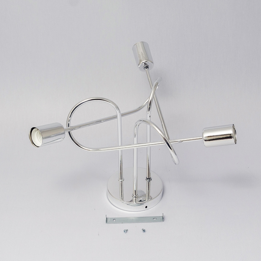 Virsmontēta griestu lustra OXFORD 3xE27/15W/230V spīdīga hroma apdare