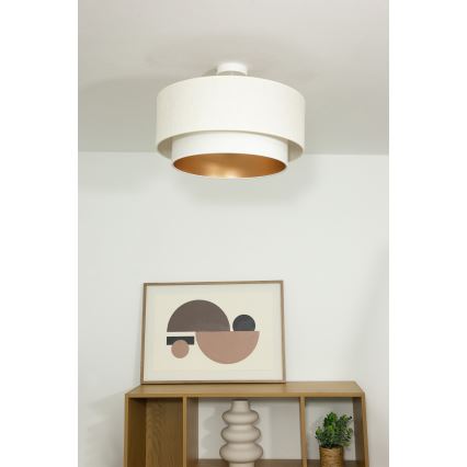 Virspiestiprināma griestu lustra NATIA 1xE27/60W/230V Ø 45 cm balta