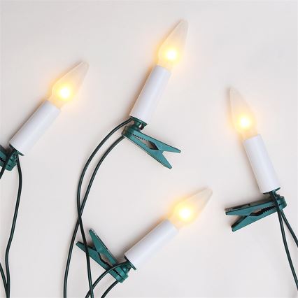 gaismas virtene FELICIA 16xE10 13,5m siltā balta, Ražots Čehijā