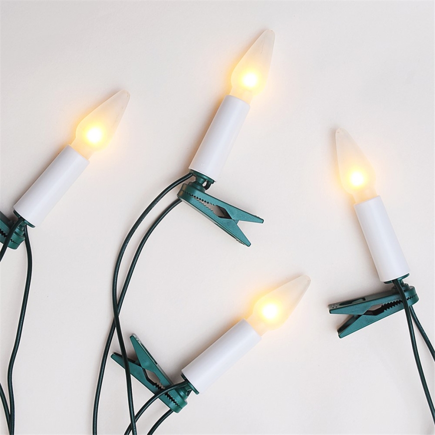 gaismas virtene FELICIA 16xE10 13,5m siltā balta, Ražots Čehijā