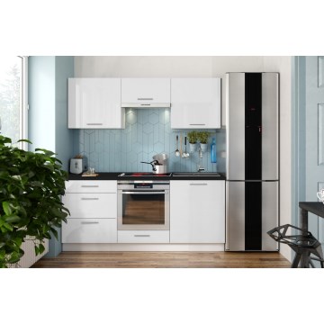 Virtuves iekārta CELESTE 180 cm spīdīgi balta