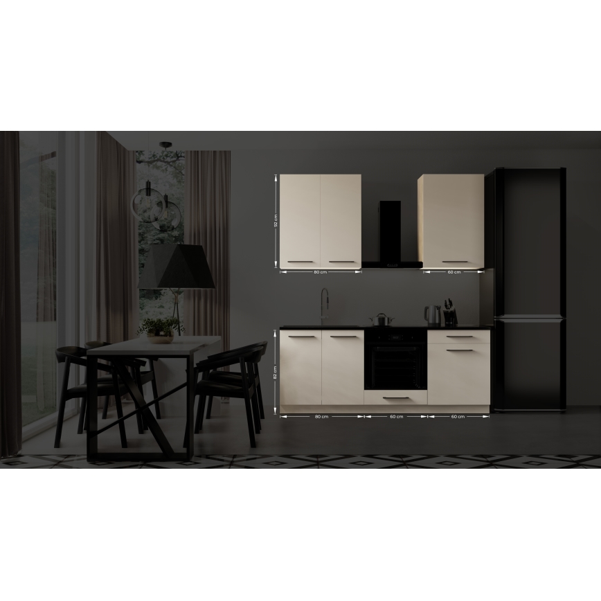 Virtuves iekārta EVE 200 cm taupe