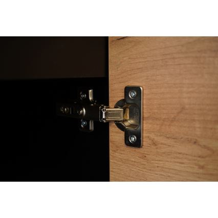 Virtuves iekārta MARINA 180 cm craft ozols/spīdīgi melna