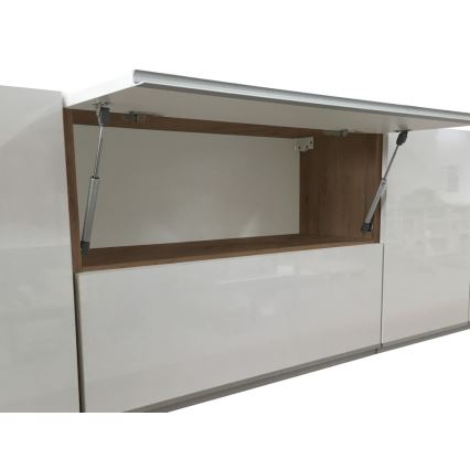 Virtuves iekārta MARINA 180 cm ozols craft/glancēta balta