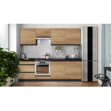 Virtuves iekārta MARINA 240 cm ozola krāsā