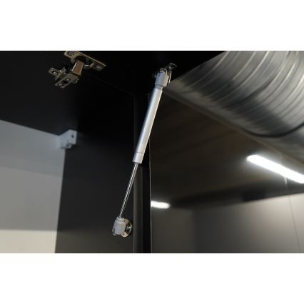 Virtuves iekārta MARINA 240 cm ozols craft/spīdīgi melna