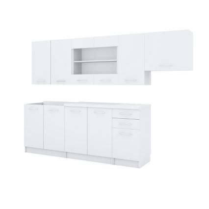 Virtuves iekārta MARISA 260 cm, balta