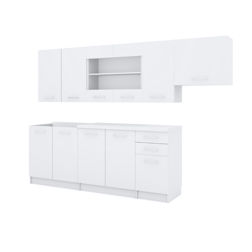 Virtuves iekārta MARISA 260 cm, balta