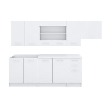 Virtuves iekārta MARISA, 260 cm, balta