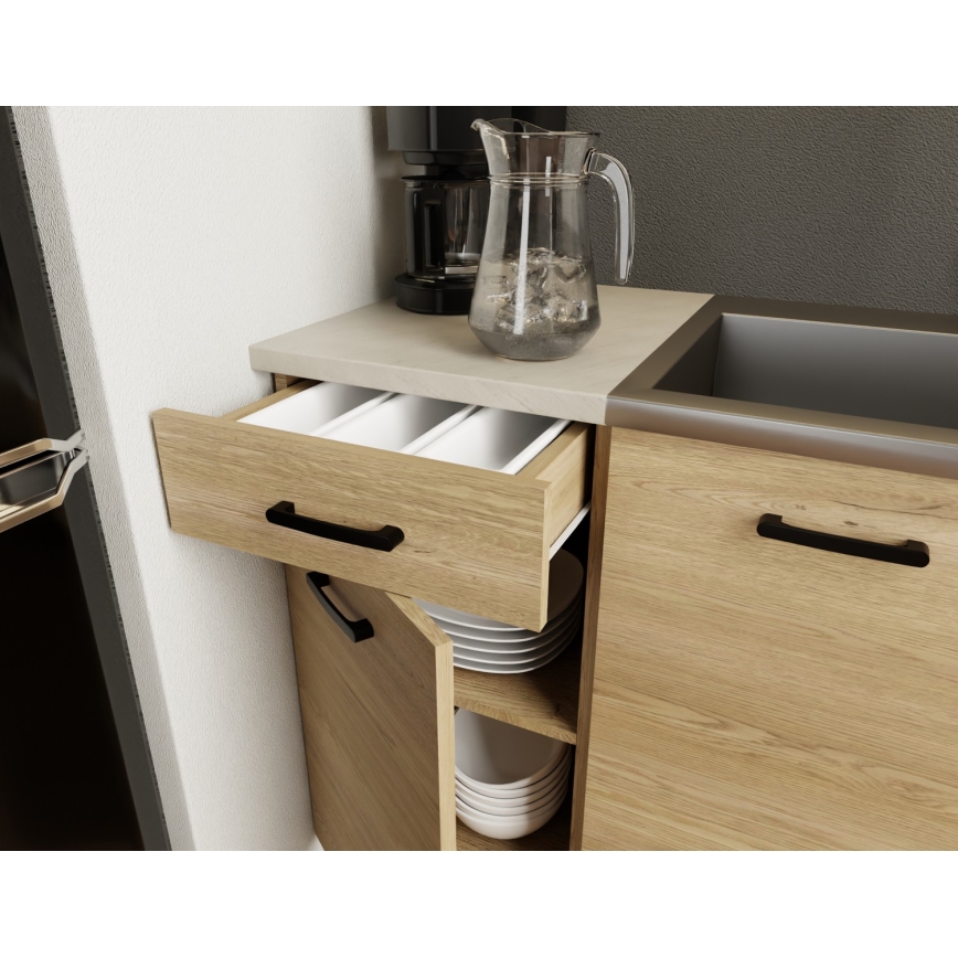 Virtuves iekārta PATRICIA 180 cm, ozols