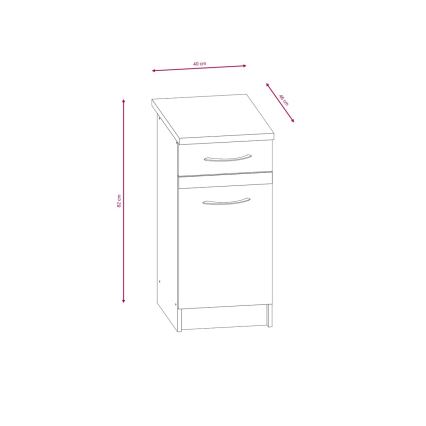 Virtuves iekārta VALERIA 180 cm sonoma ozols/brūna