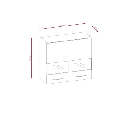 Virtuves iekārta VALERIA 240 cm brūna/sonoma ozols