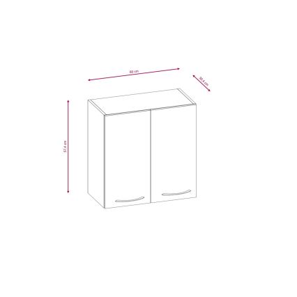 Virtuves iekārta VALERIA 240 cm brūna/sonoma ozols