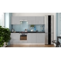 Virtuves komplekts CELESTE 240 cm spīdīgi pelēks