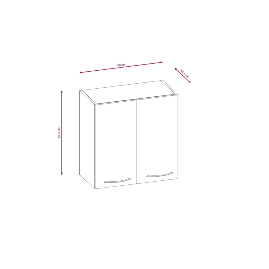 Virtuves komplekts VALERIA 240 cm, sonomas ozols/brūns