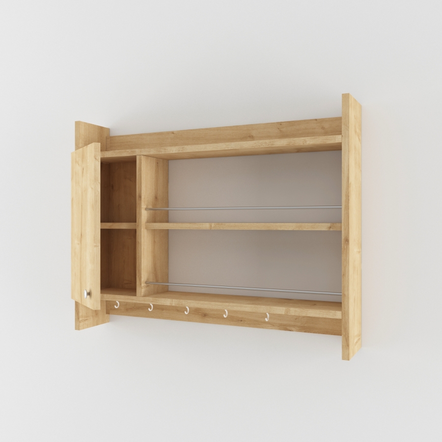 Virtuves sienas plaukts KNERR 65x85 cm bēšs