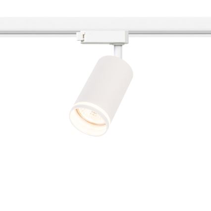 Virziena gaismeklis 1-fāzes sliežu sistēmai PIPE 1xGU10/10W/230V, balts