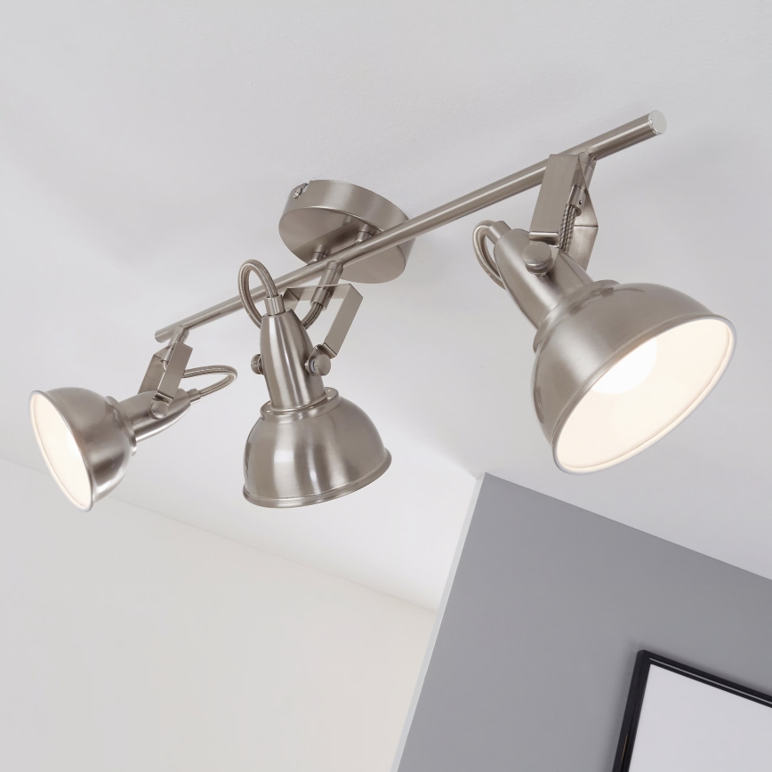 Virziena gaismeklis 3xE14/40W/230V matēts hroms