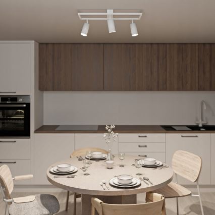 Virziena gaismeklis 3xGU10/30W/230V balts