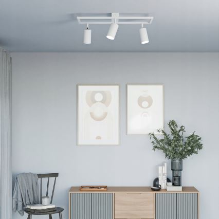 Virziena gaismeklis 3xGU10/30W/230V balts