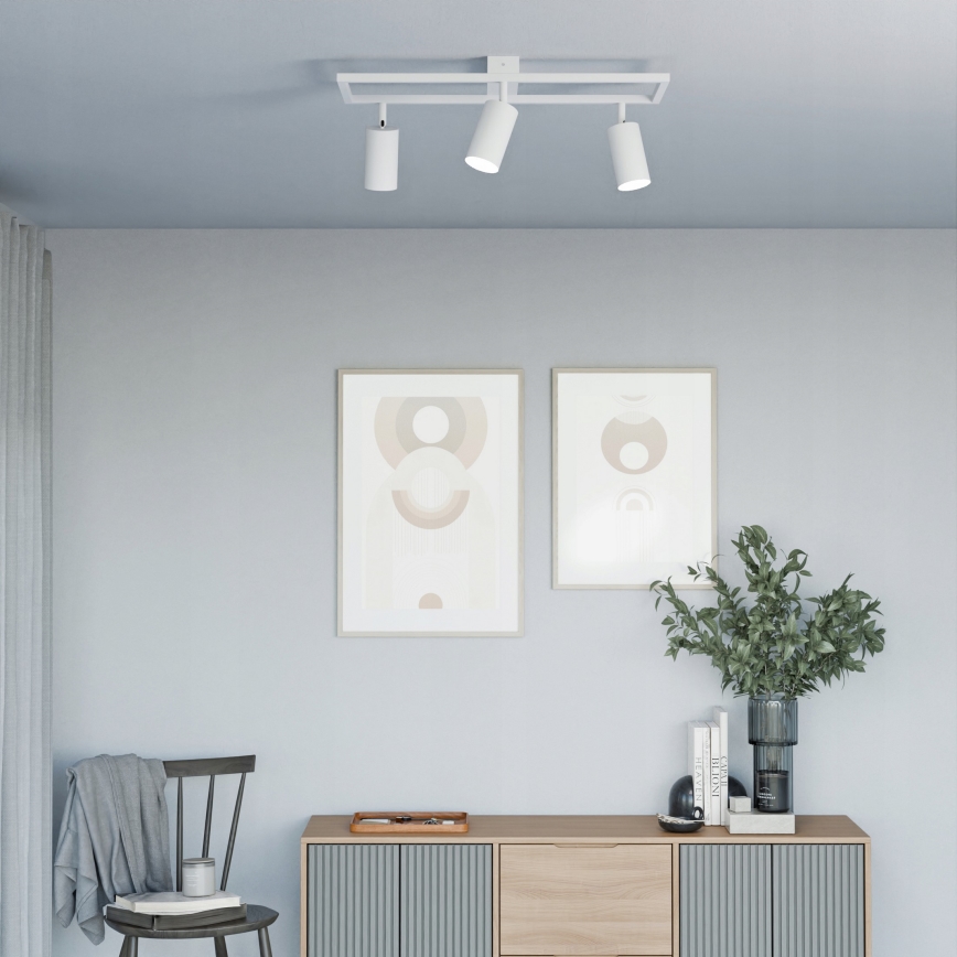 Virziena gaismeklis 3xGU10/30W/230V balts