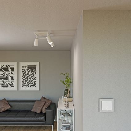 Virziena gaismeklis 3xGU10/30W/230V balts