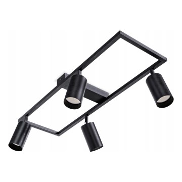 Virziena gaismeklis 4xGU10/30W/230V melns